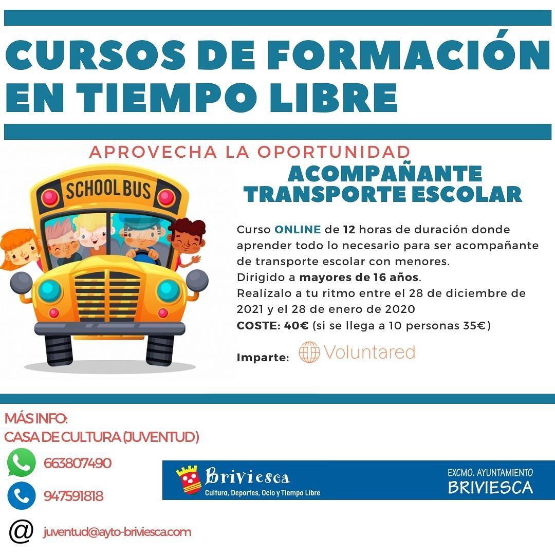 Curso de acompañante de transporte escolar