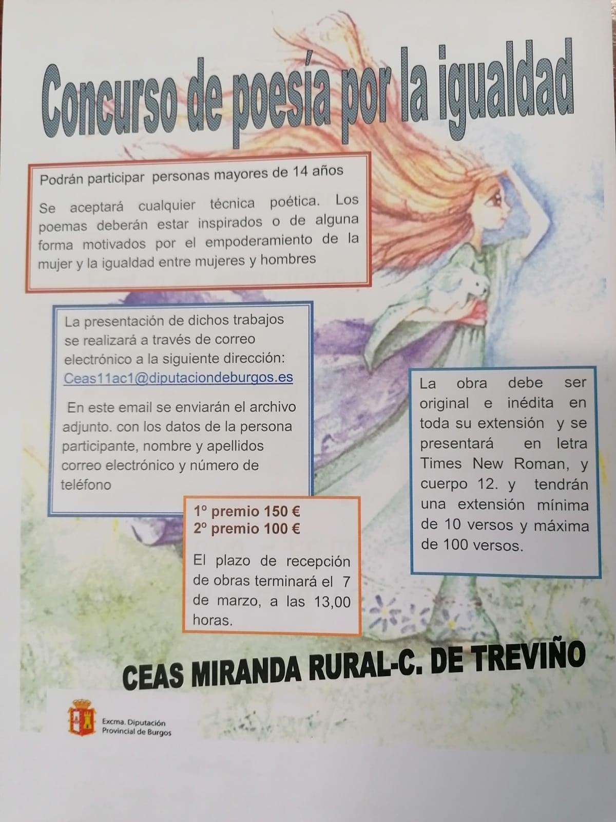Concurso de poesía por la igualdad