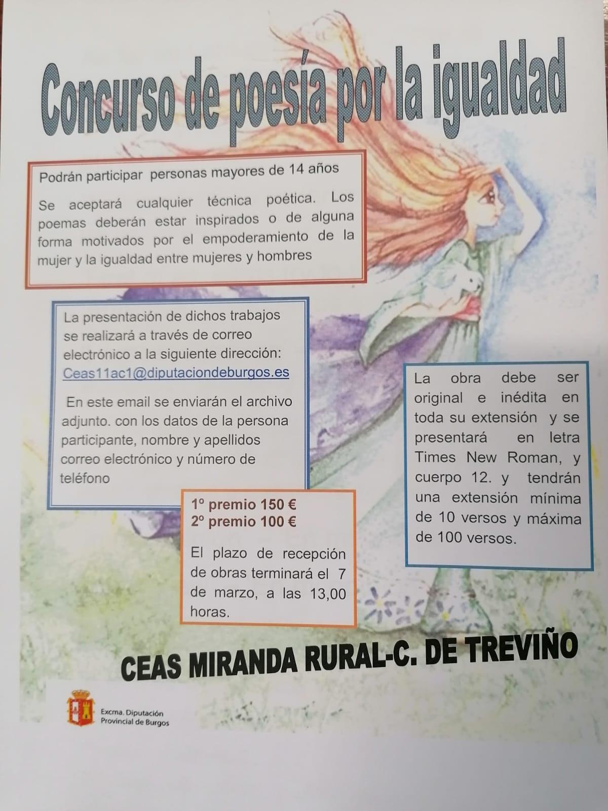 Concurso de poesía por la igualdad