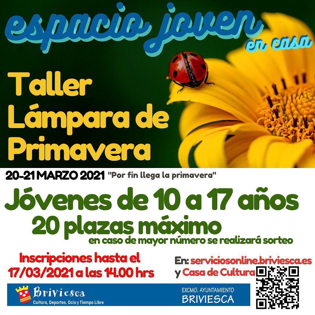 Taller lámpara de primavera