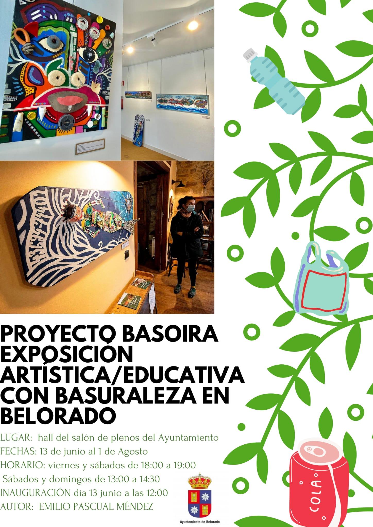 Exposición artística / educativa con basuraleza en Belorado