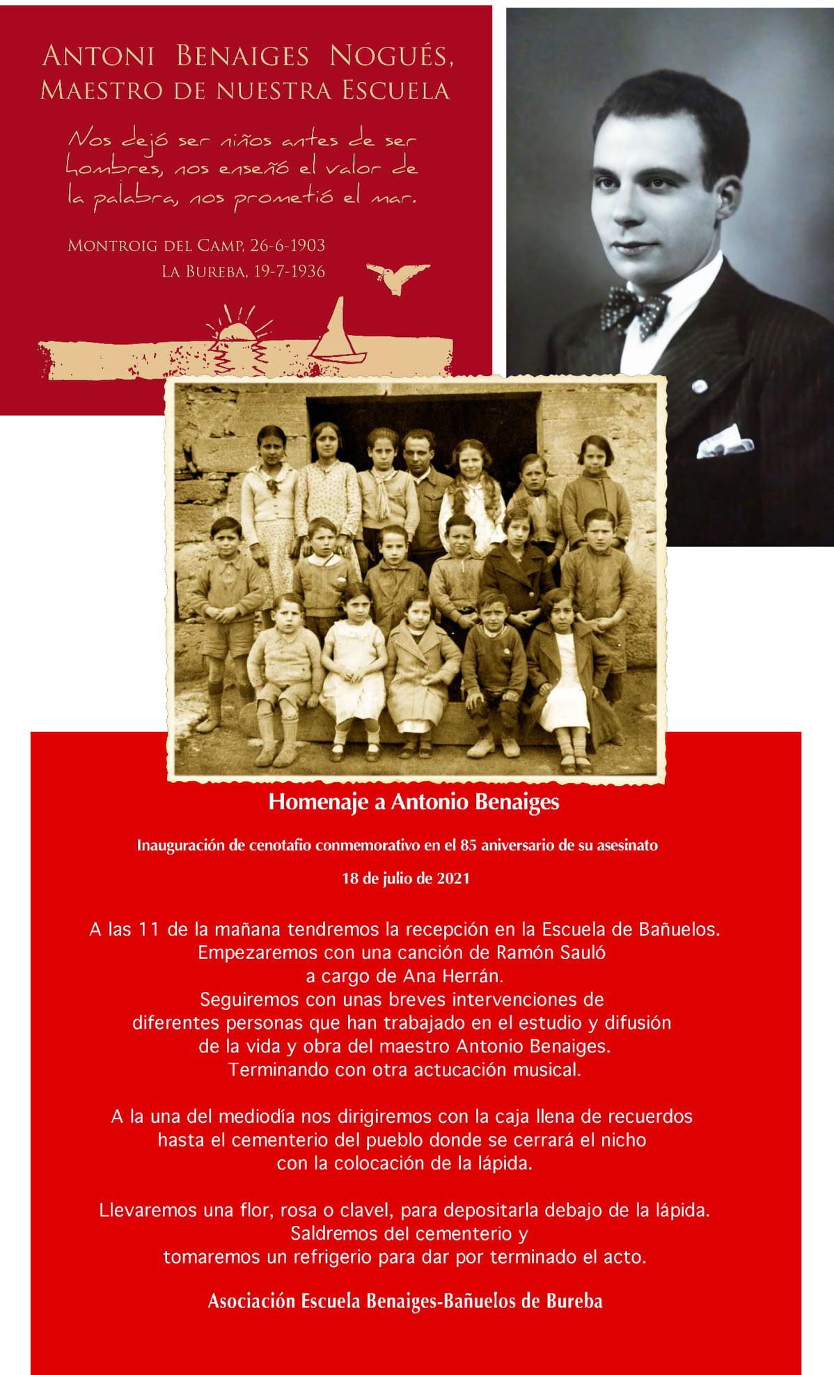 Homenaje a Antonio Benaiges