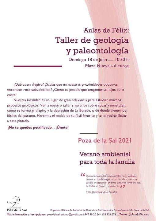 Taller de geología y paleontología. 