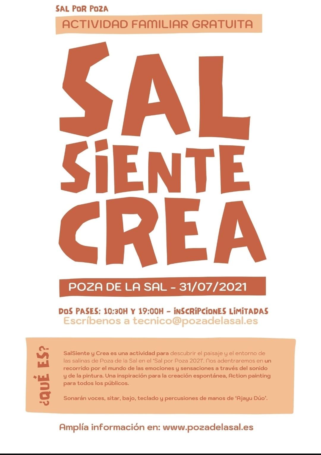 Sal, siente y crea. Poza de la Sal