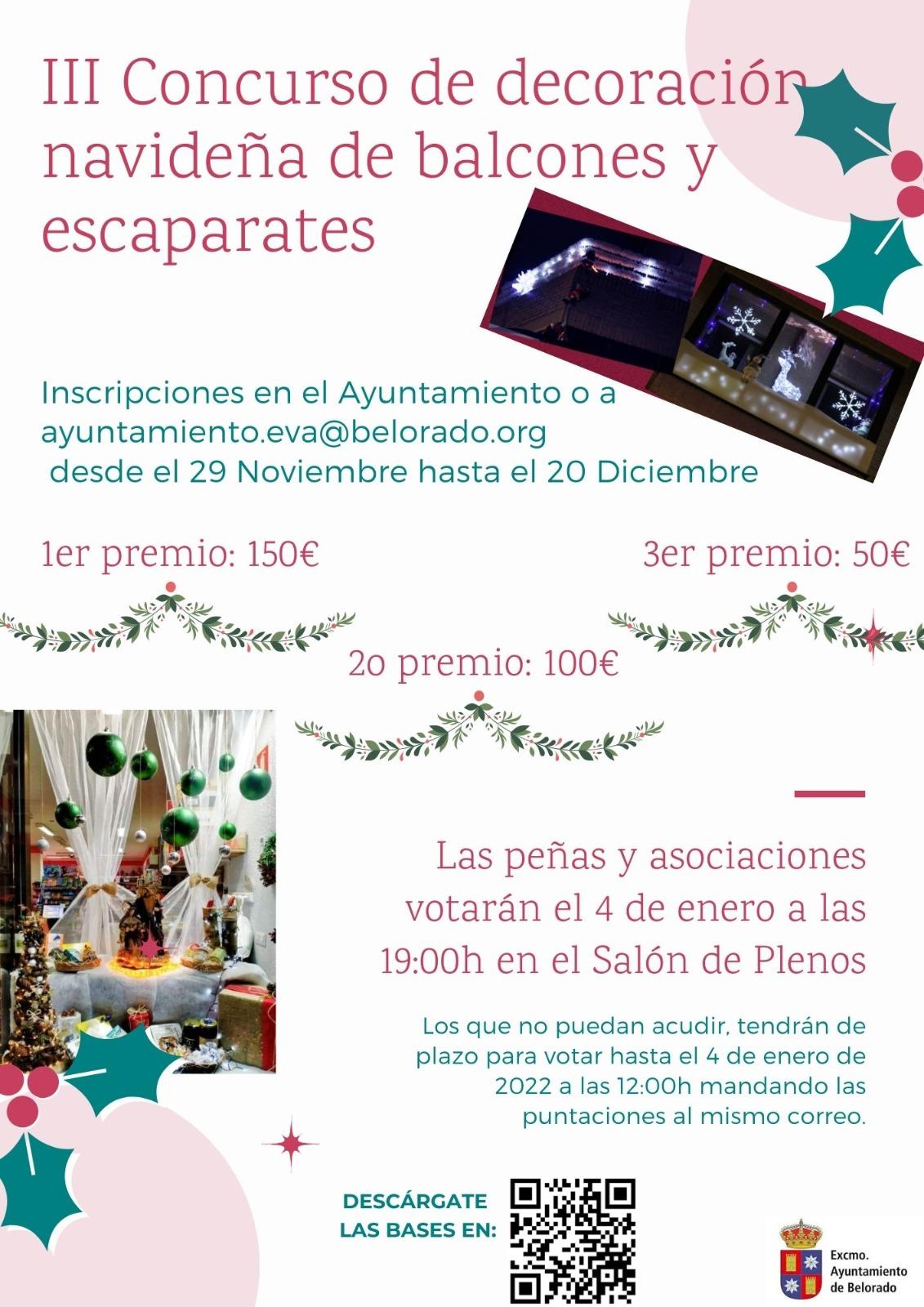 III Concurso de decoración navideña de balcones y escaparates. Belorado