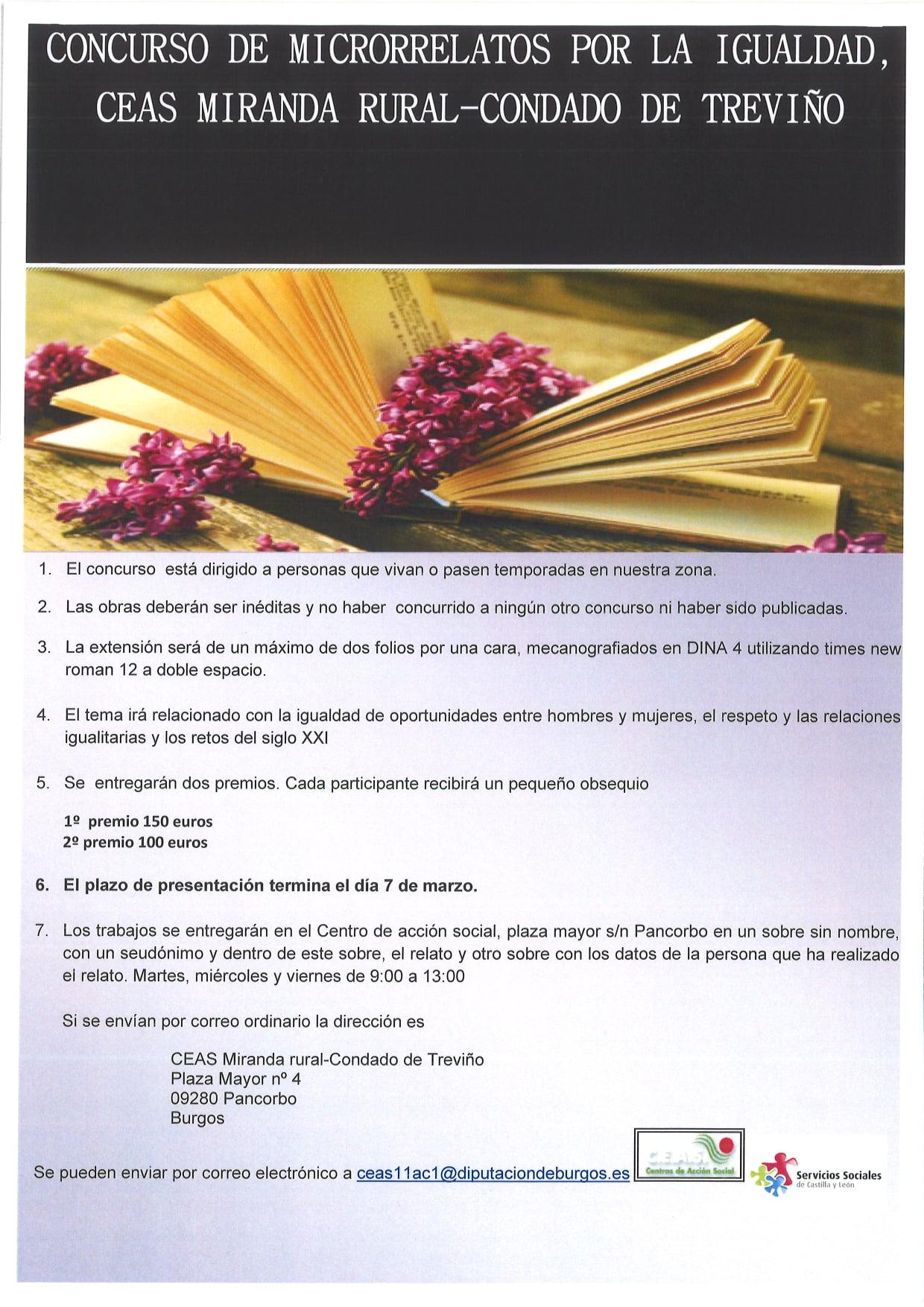 Concurso de microrrelatos por la igualdad