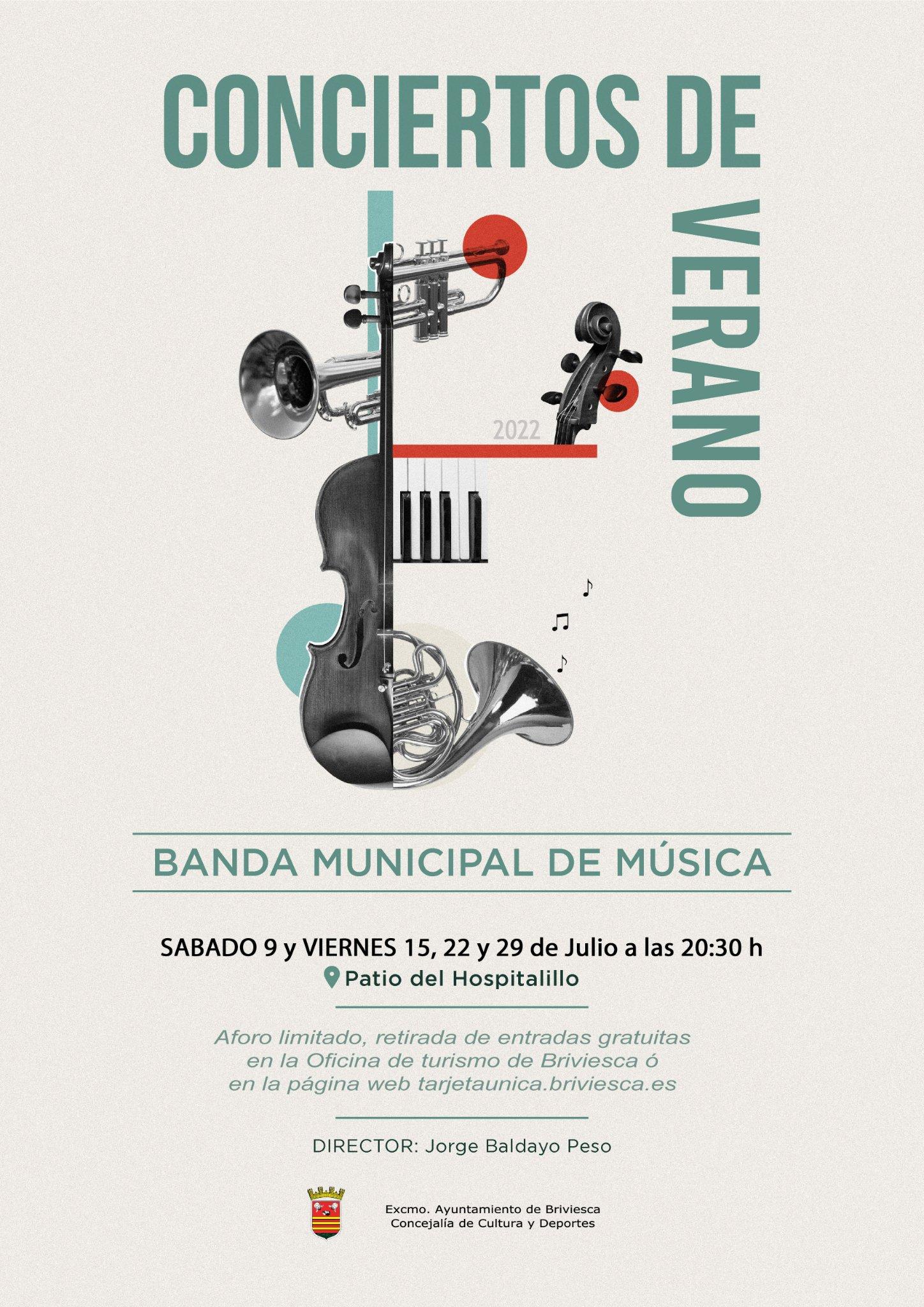 Conciertos de verano. Banda municipal de música