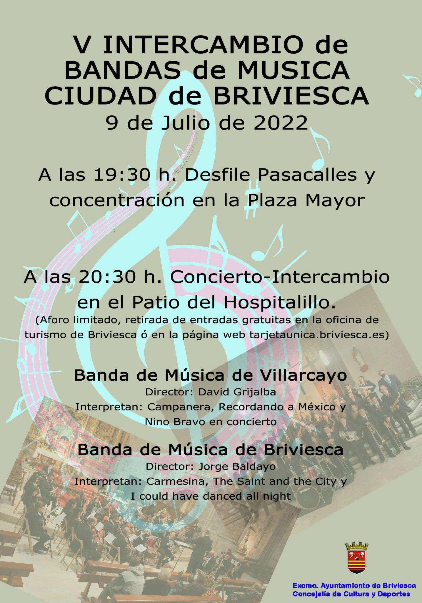 V Intercambio de bandas de música ciudad de Briviesca