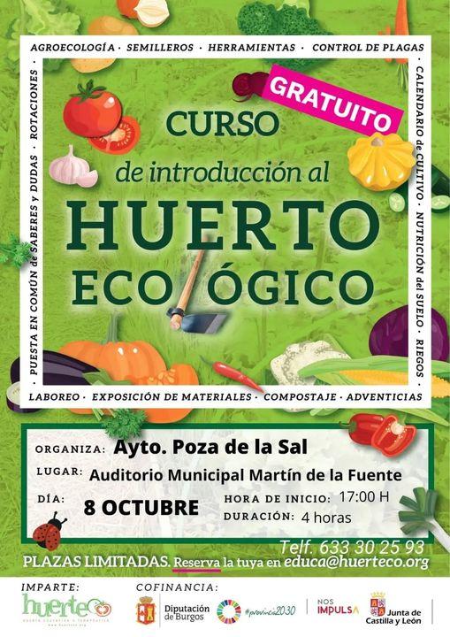 Curso de introducción al huerto ecológico. Poza de la Sal
