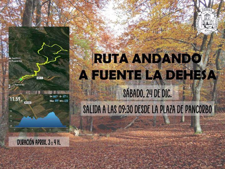 Ruta andando a Fuente  la Dehesa. Pancorbo