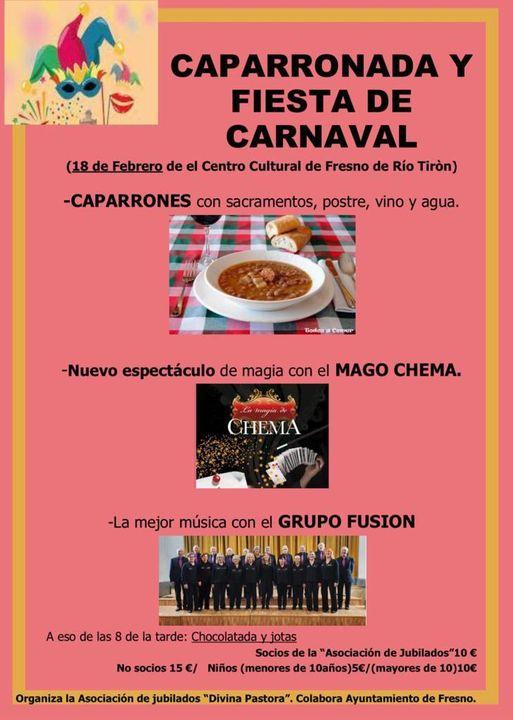 Caparronada y fiesta de carnaval. Fresno de Río tirón