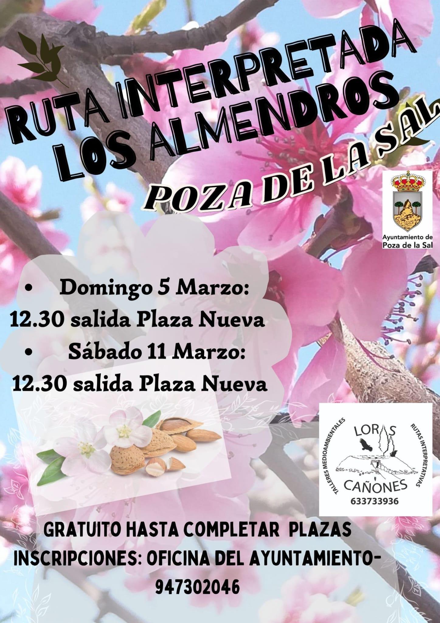 Ruta interpretada "Los almendros en flor". Poza de la Sal