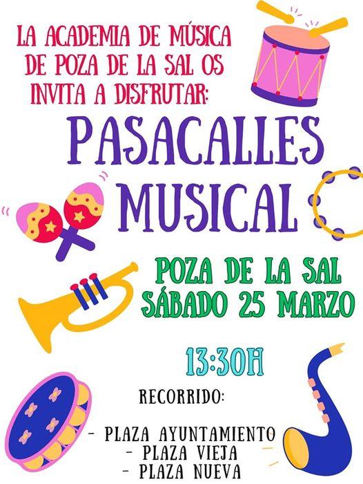 Pasacalles musical. Poza de la Sal