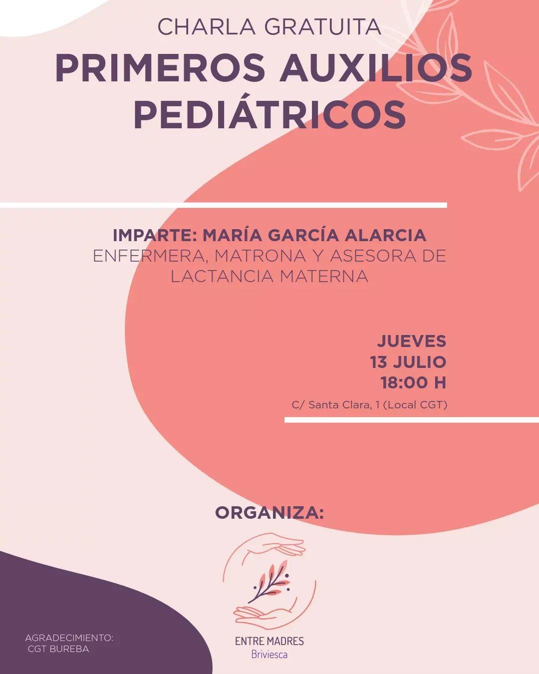 Charla primeros auxilios pediátricos