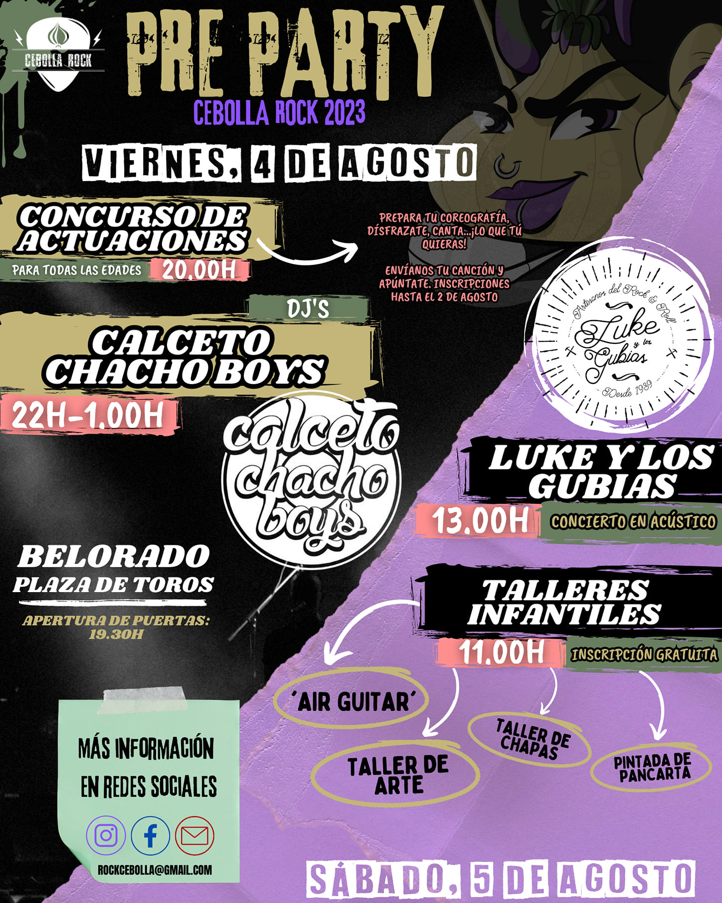 Pre Party. Cebolla Rock 2023