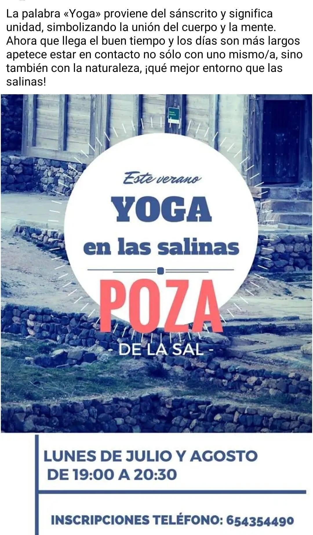 Yoga en las salinas