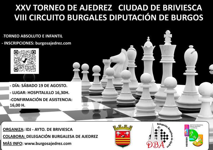 XXV Torneo de ajedrez. Ciudad de Briviesca