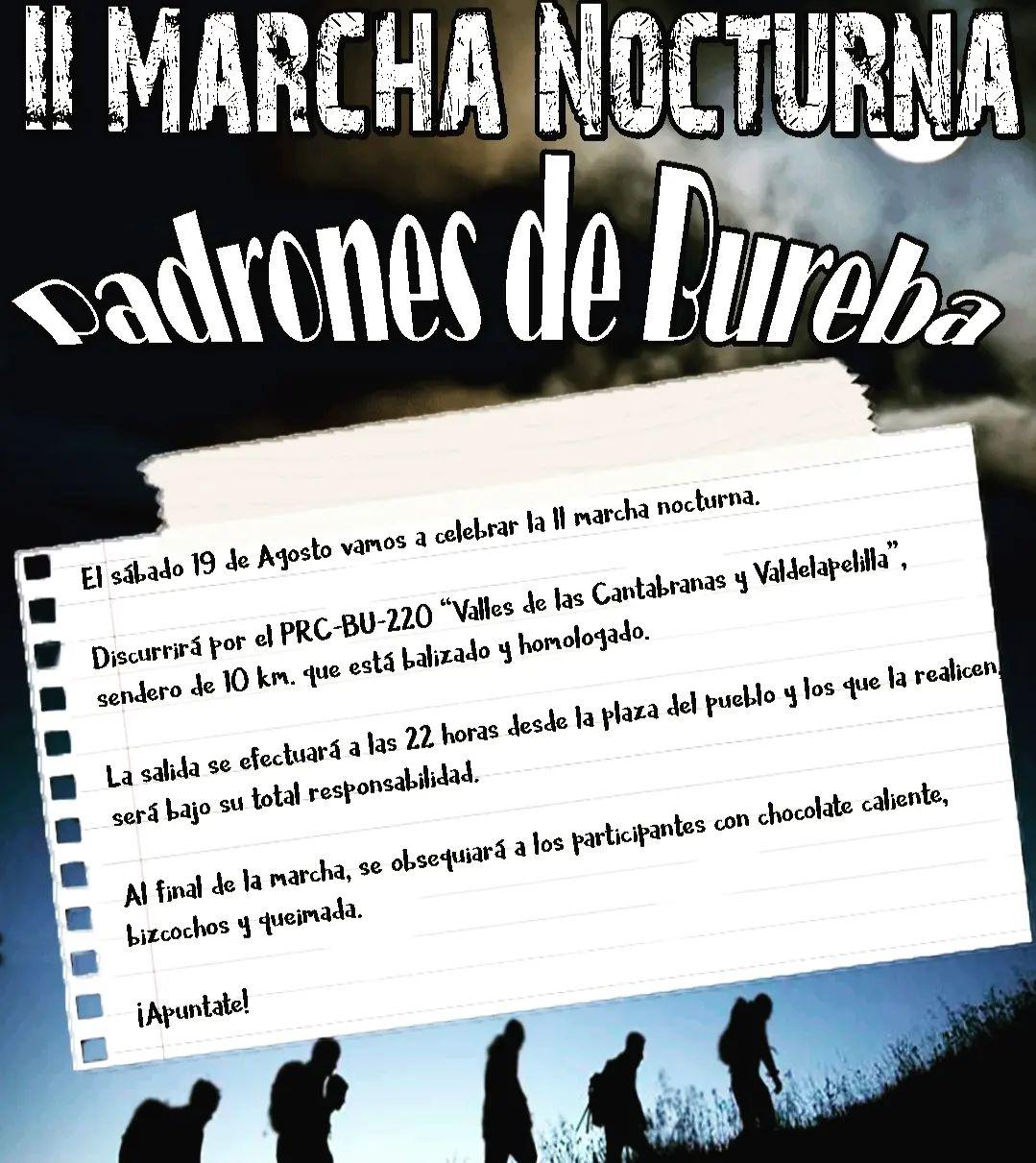 II Marcha Nocturna. Padrones de Bureba