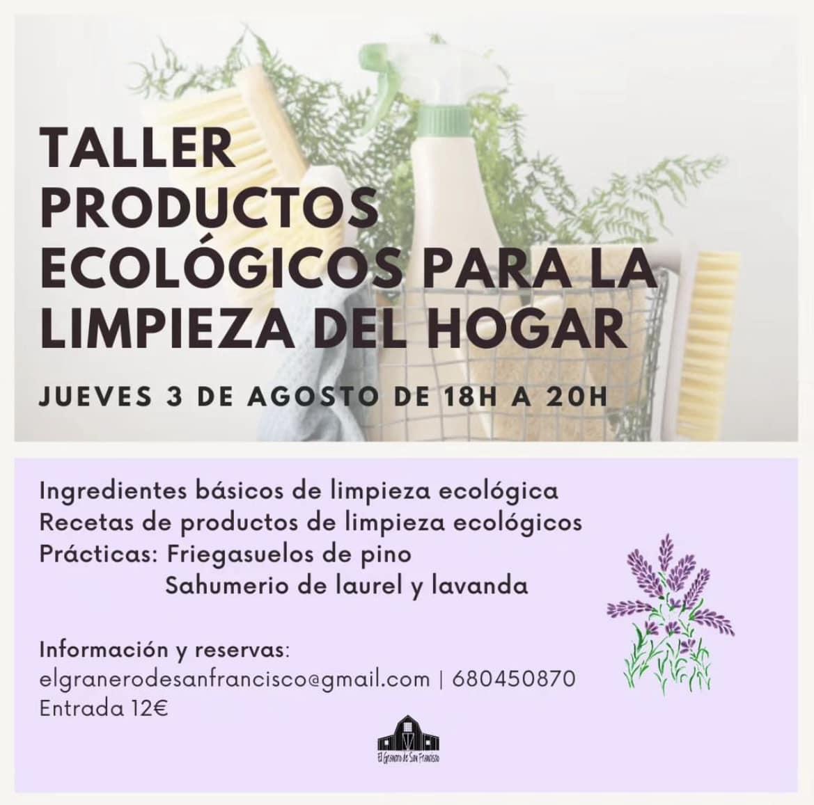 Taller de productos ecológicos para la limpieza del hogar