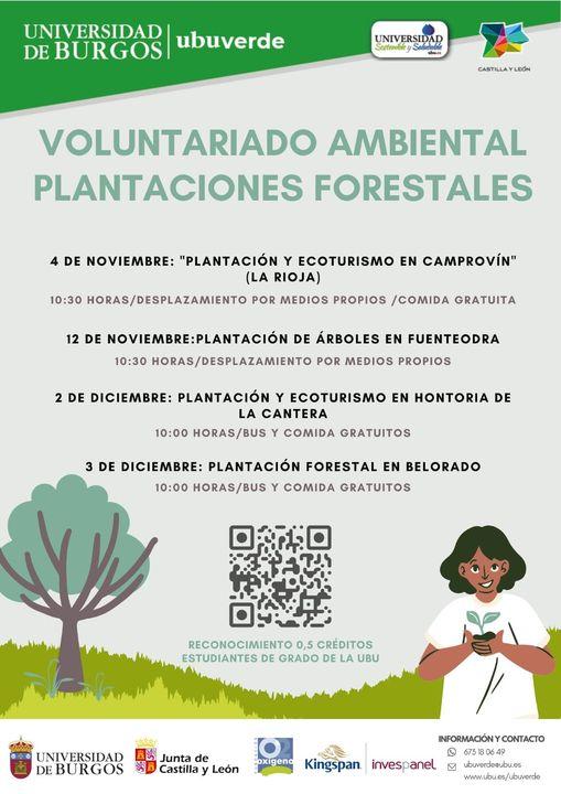 Voluntariado ambiental. Plantación  forestal. Belorado