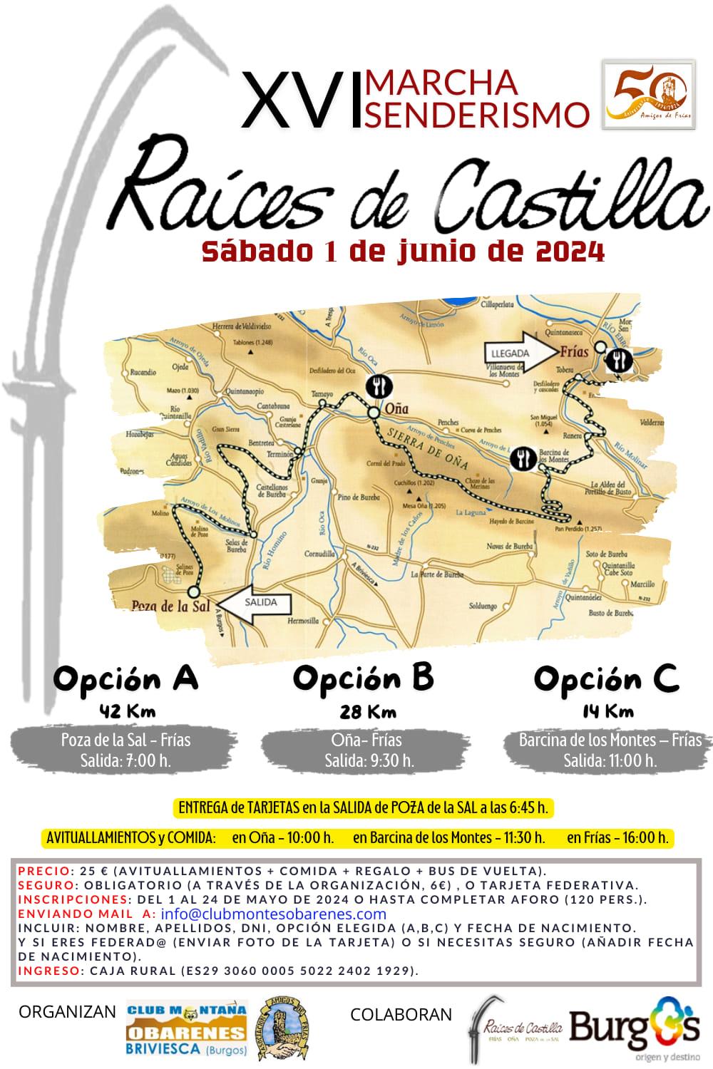 XVI Marcha senderismo. Raíces de Castilla 