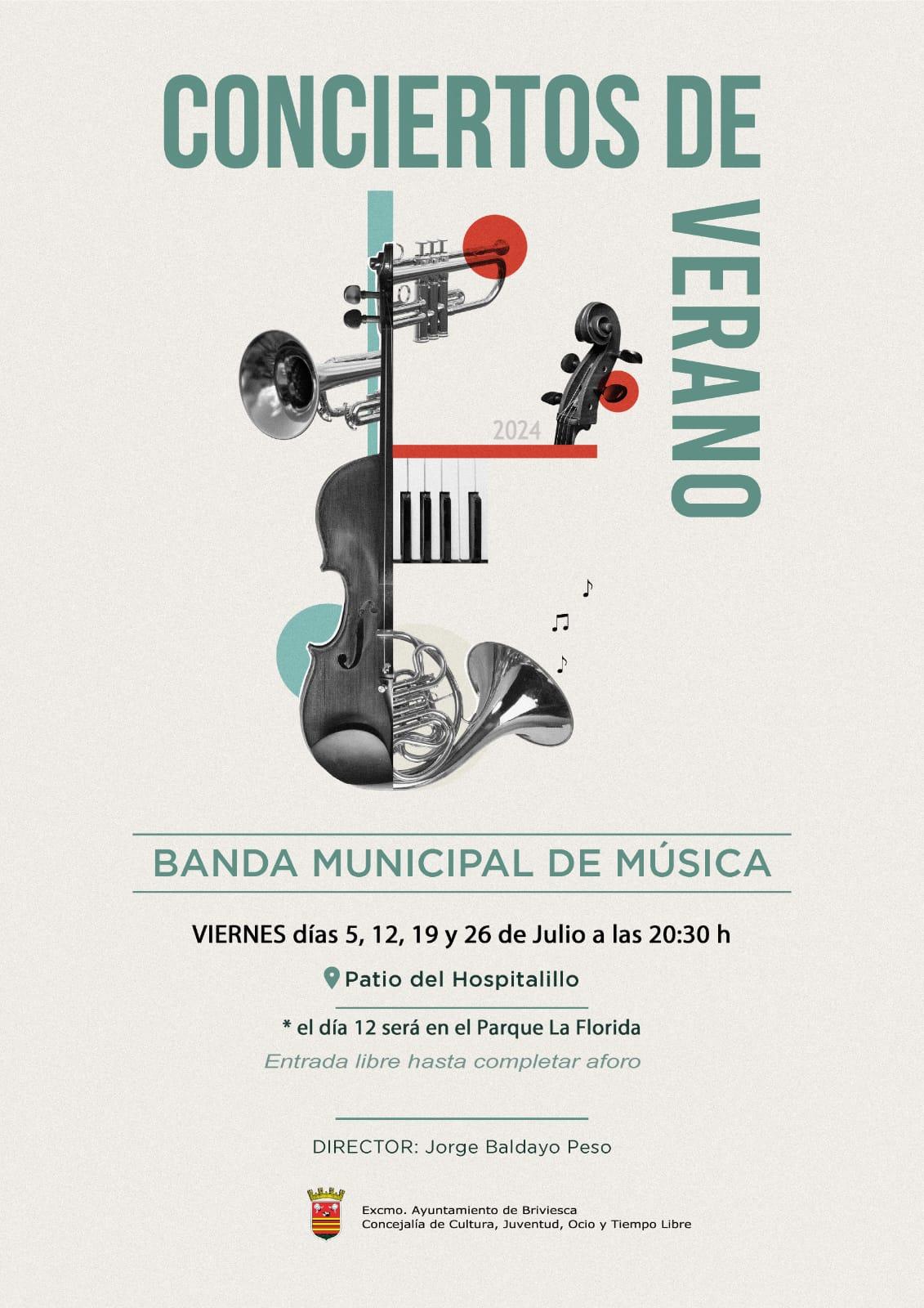 Conciertos de verano. Banda municipal de música