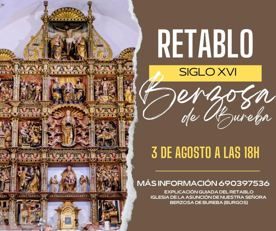 Visita retablo barroco. Berzosa de Bureba