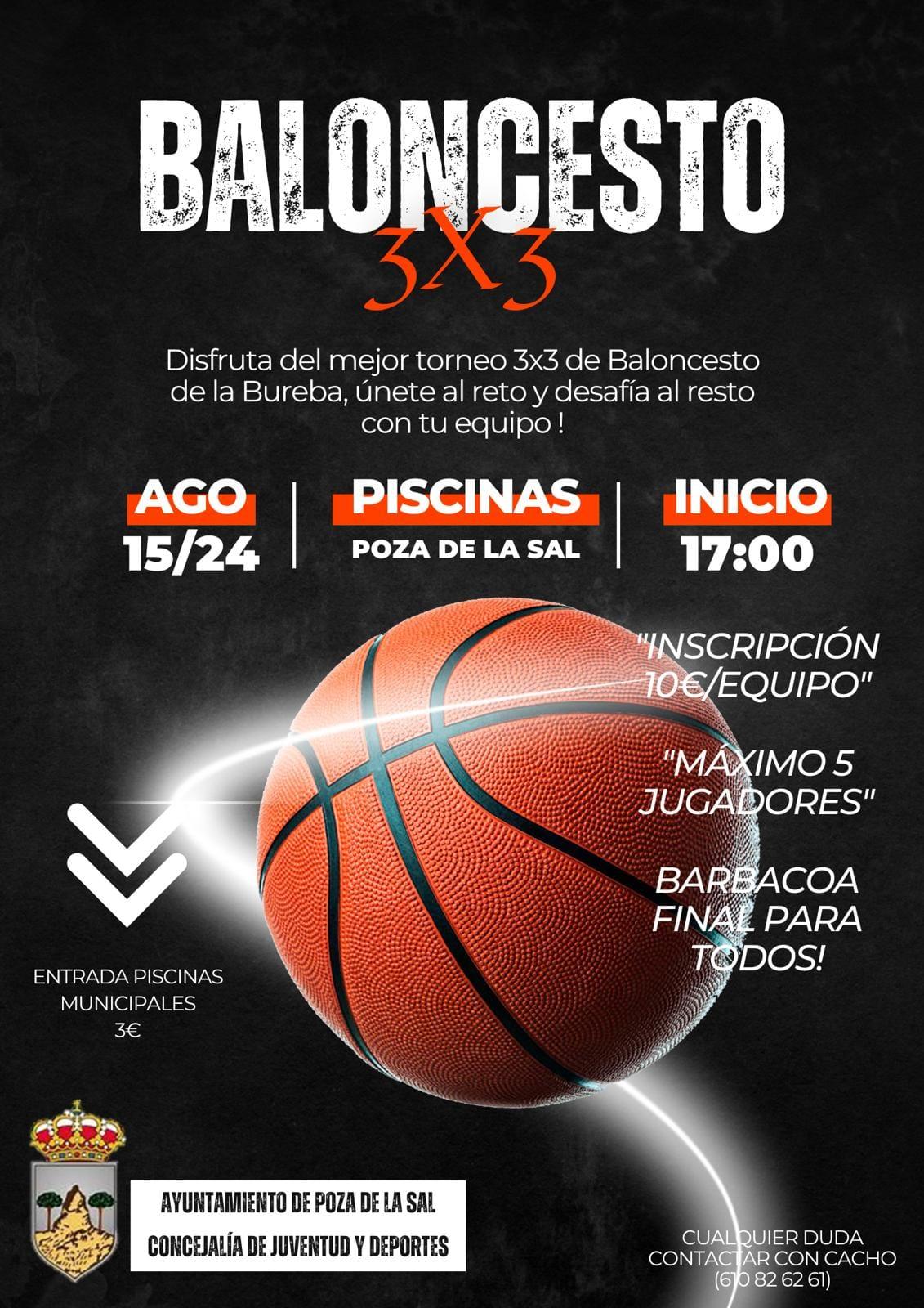 Baloncesto 3x3. Poza de la Sal.