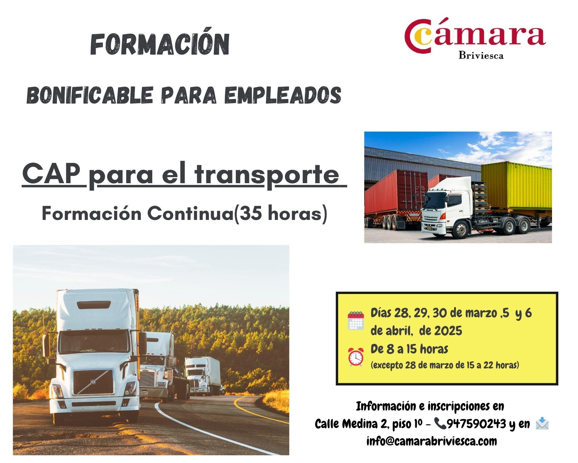 CAP para el transporte. Briviesca