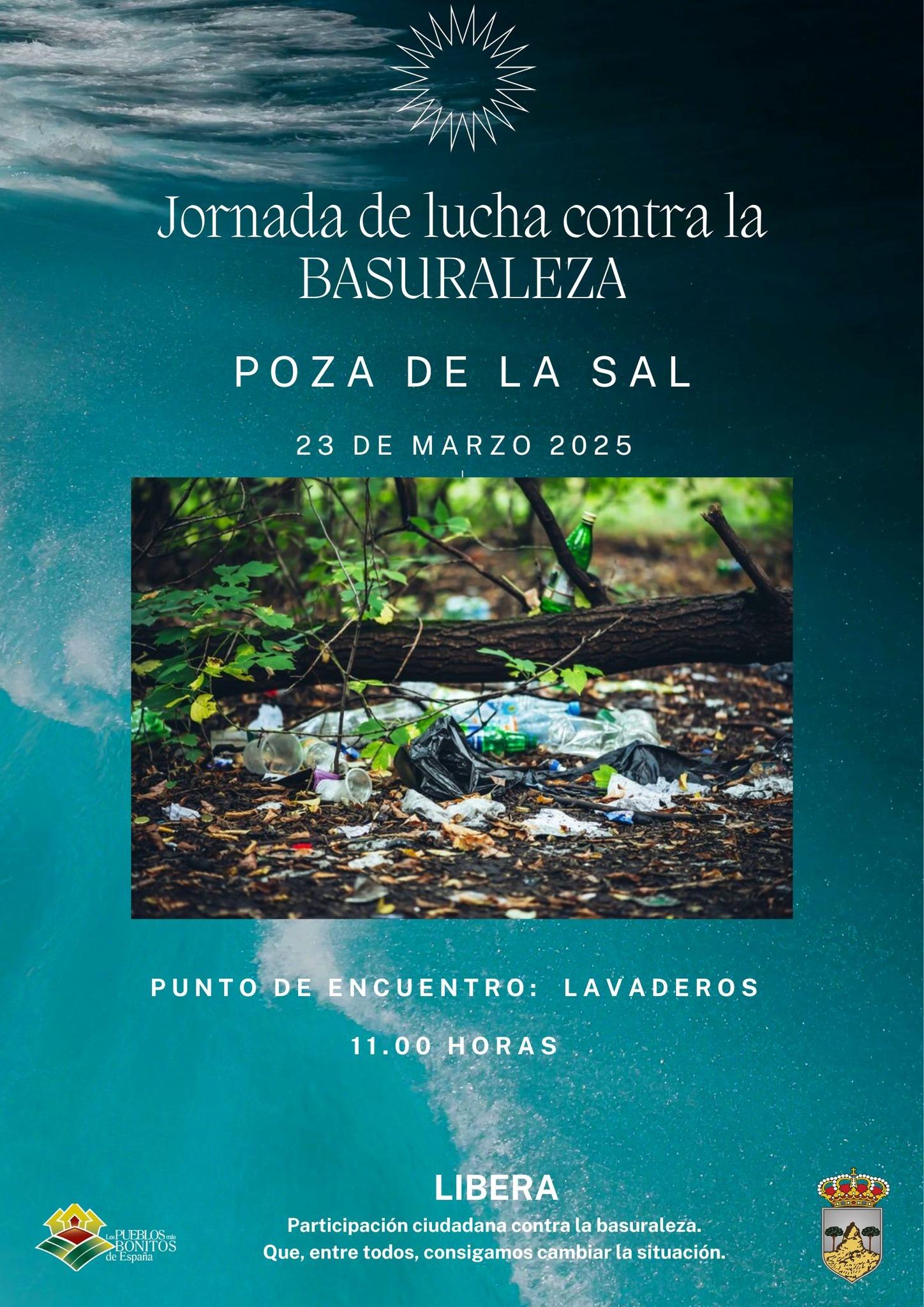 Jornada de lucha contra la basuraleza. Poza de la Sal