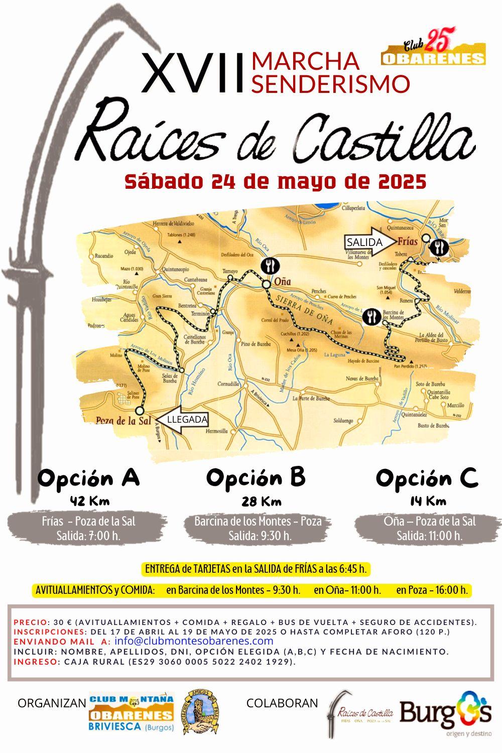 XVII Marcha de Senderismo. Raíces de Castilla
