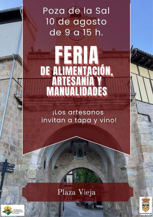 Feria de alimentación, artesanía y manualidades. Poza de la Sal
