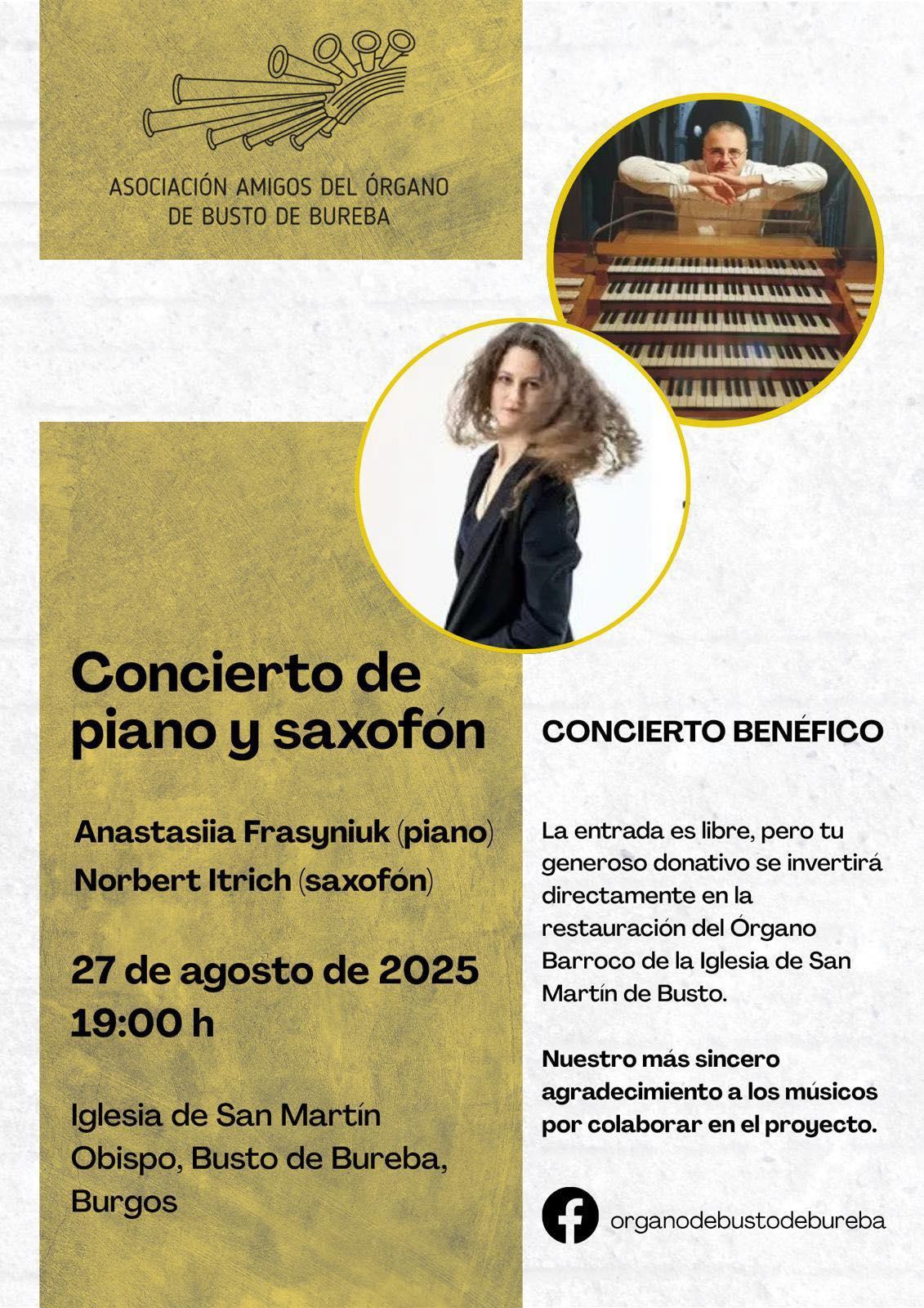 Concierto de órgano y saxofón