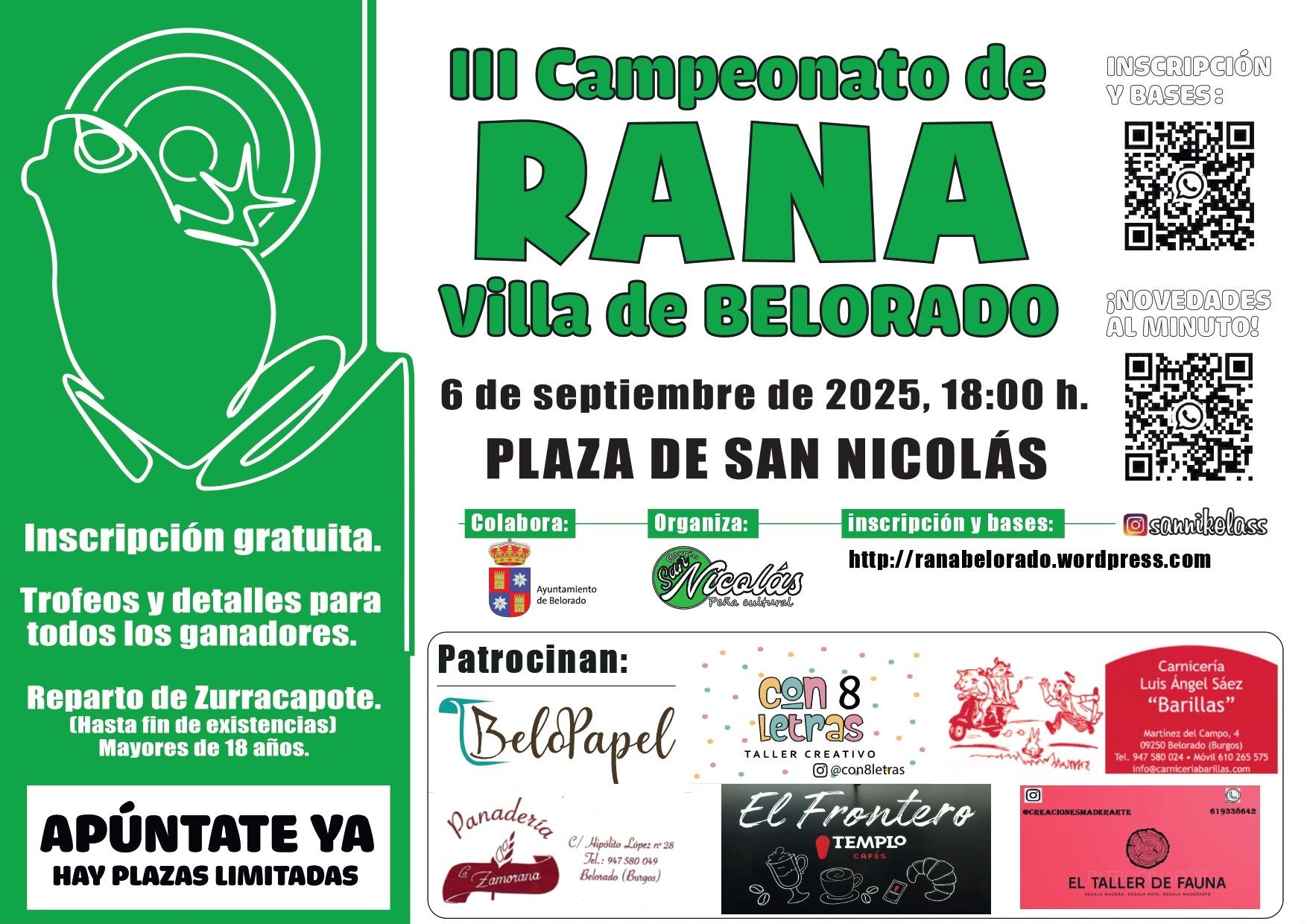 III Campeonato de Rana Villa de Belorado