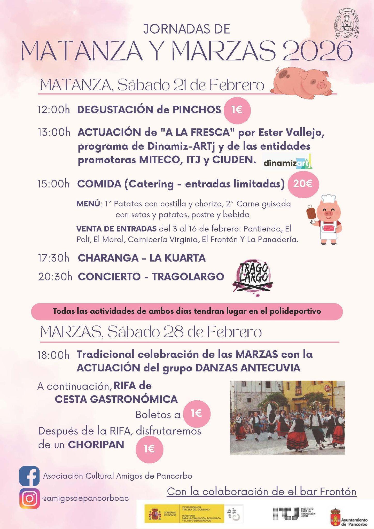 Jornadas de matanza y marzas 2026. Pancorbo