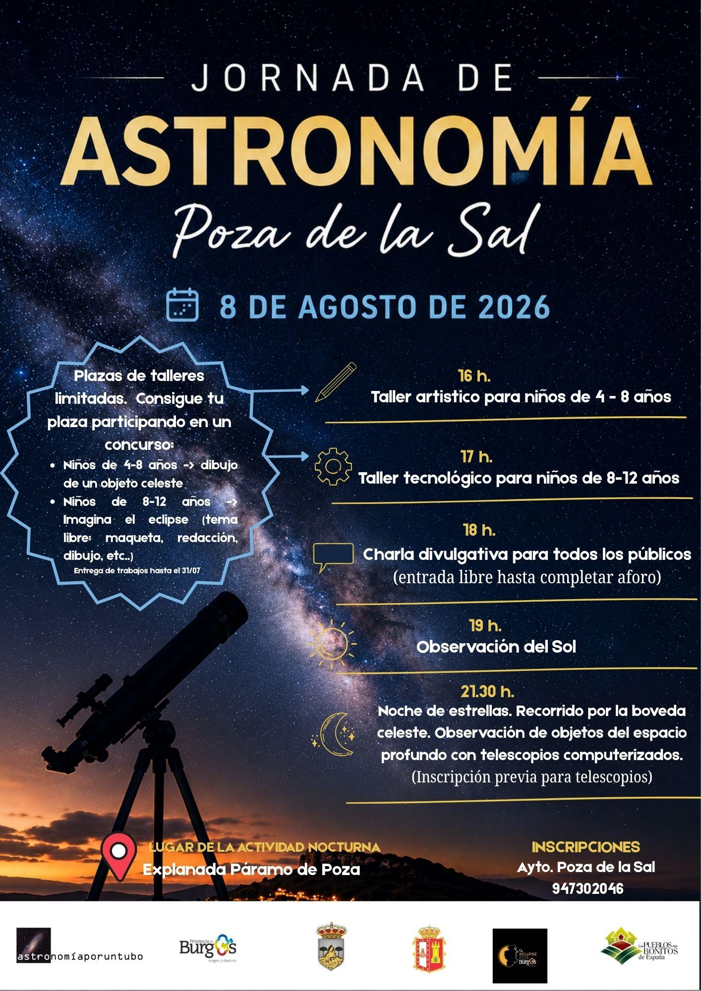 Jornada de astronomía. Poza de la Sal