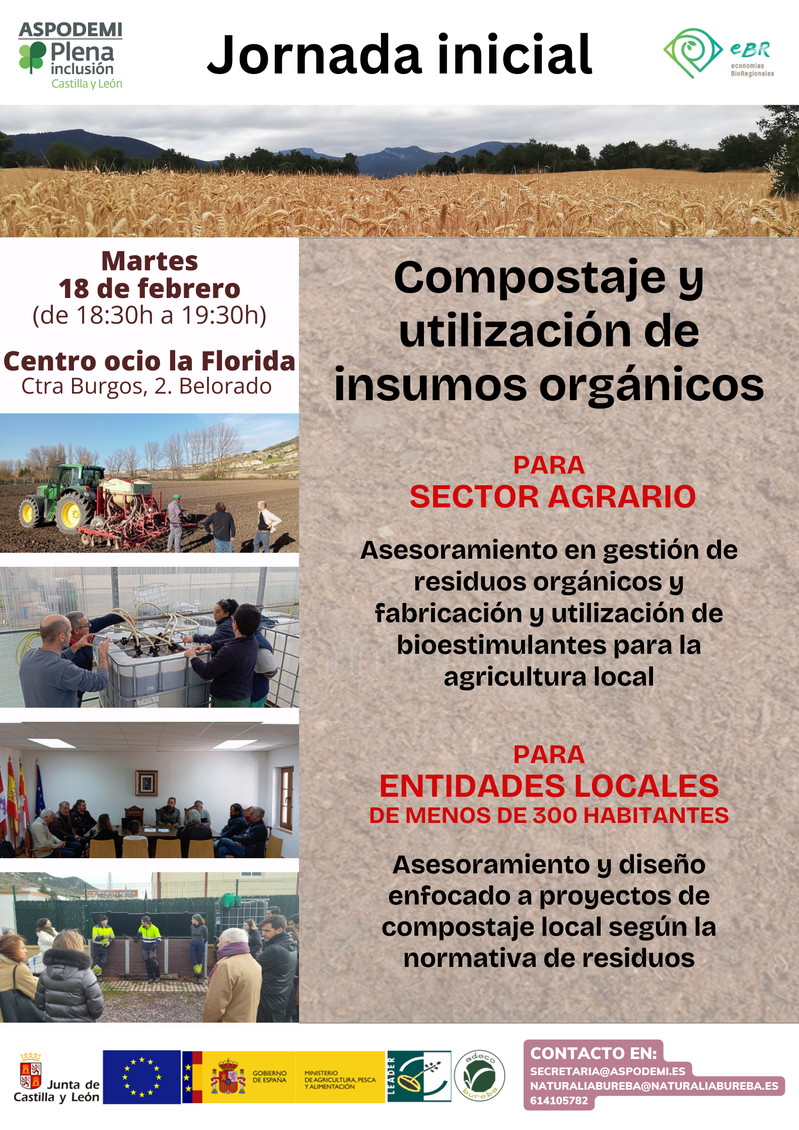 Jornada compostaje y utilización de insumos orgánicos. Belorado
