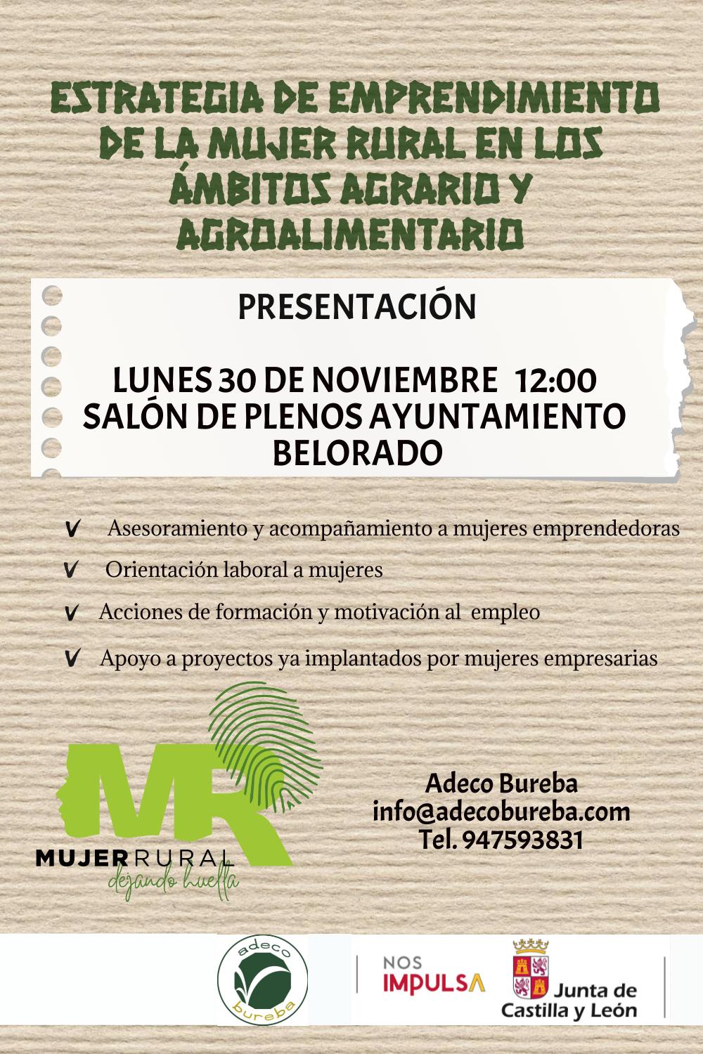 Presentación Estrategia de Emprendimiento Mujer Rural. Belorado