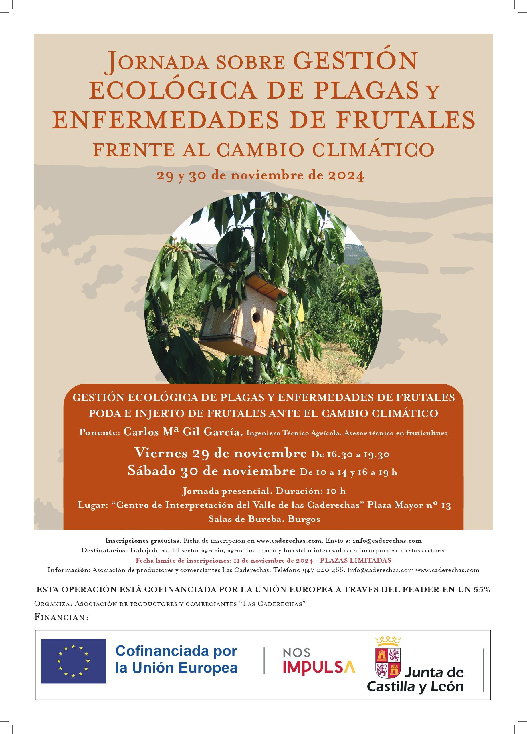 Jornada sobre gestión ecológica de plagas y enfermedades de frutales frente al cambio climático