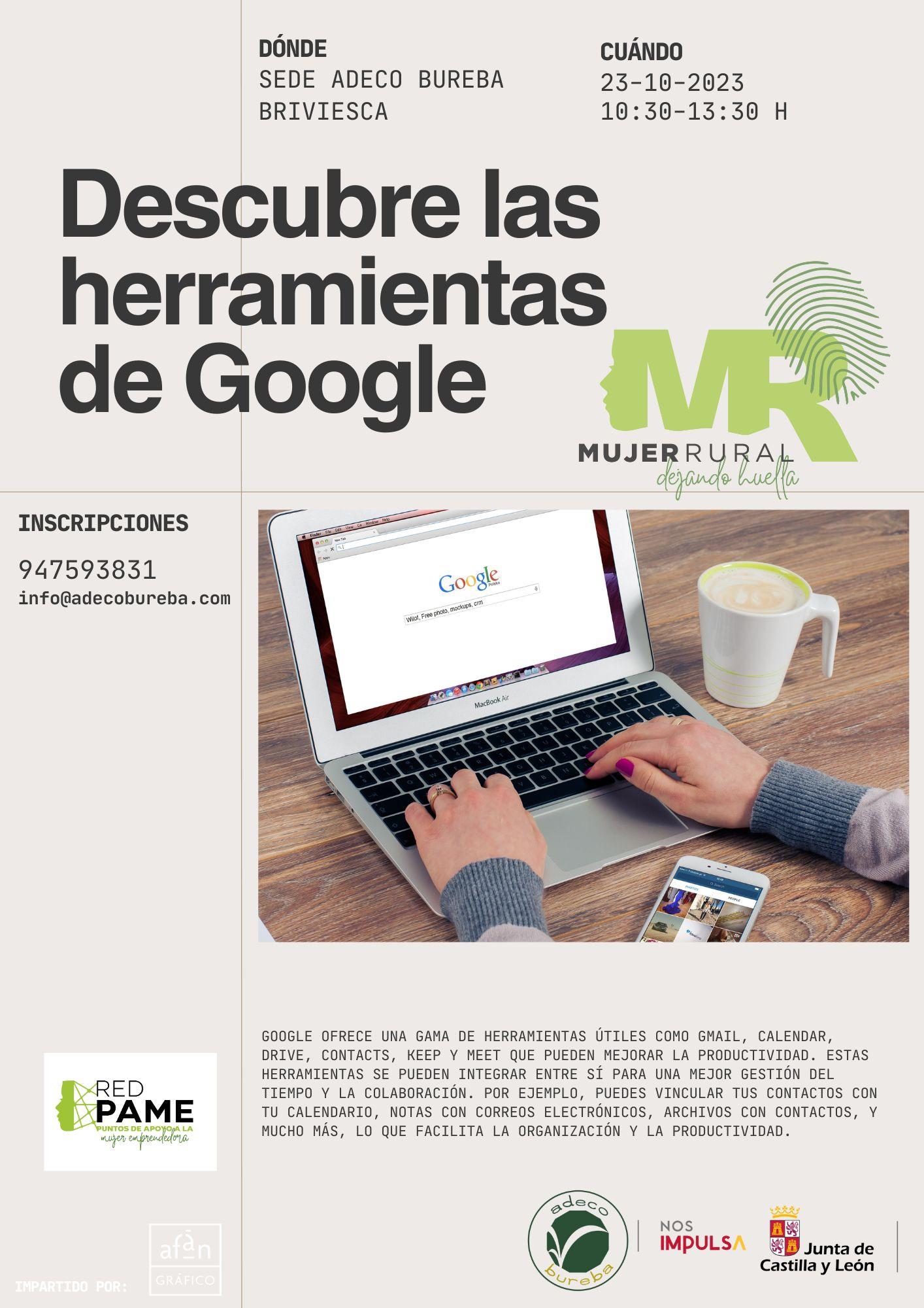 Formación. Descubre las herramientas de Google