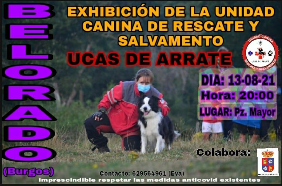 Exhibición de la unidad canina de rescate. UCAS de Arrate