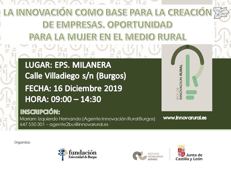 La innovación como base para la creación de empresas. Oportunidad para la mujer en el mundo rural