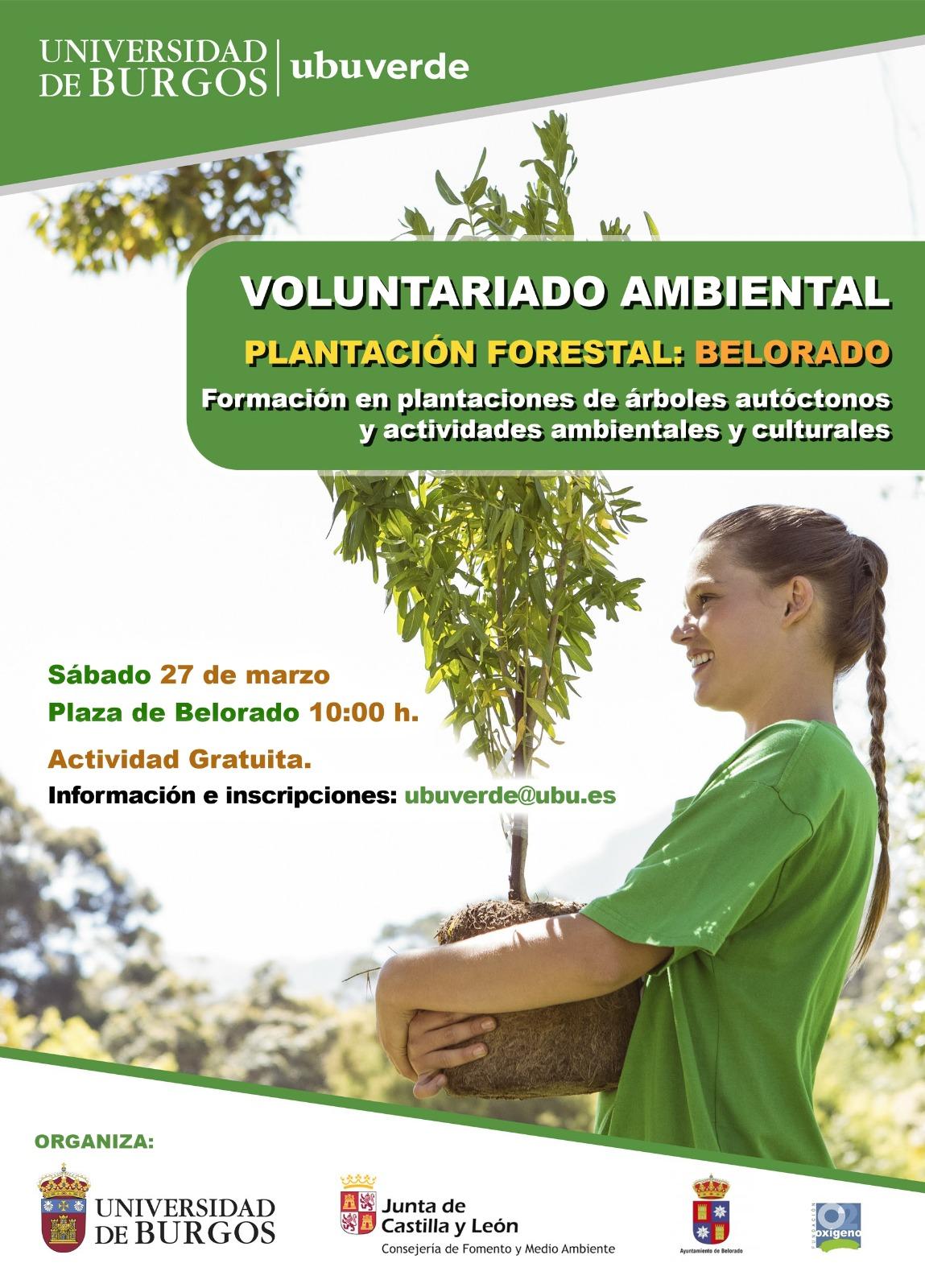 Voluntariado ambiental. Plantación forestal. Belorado