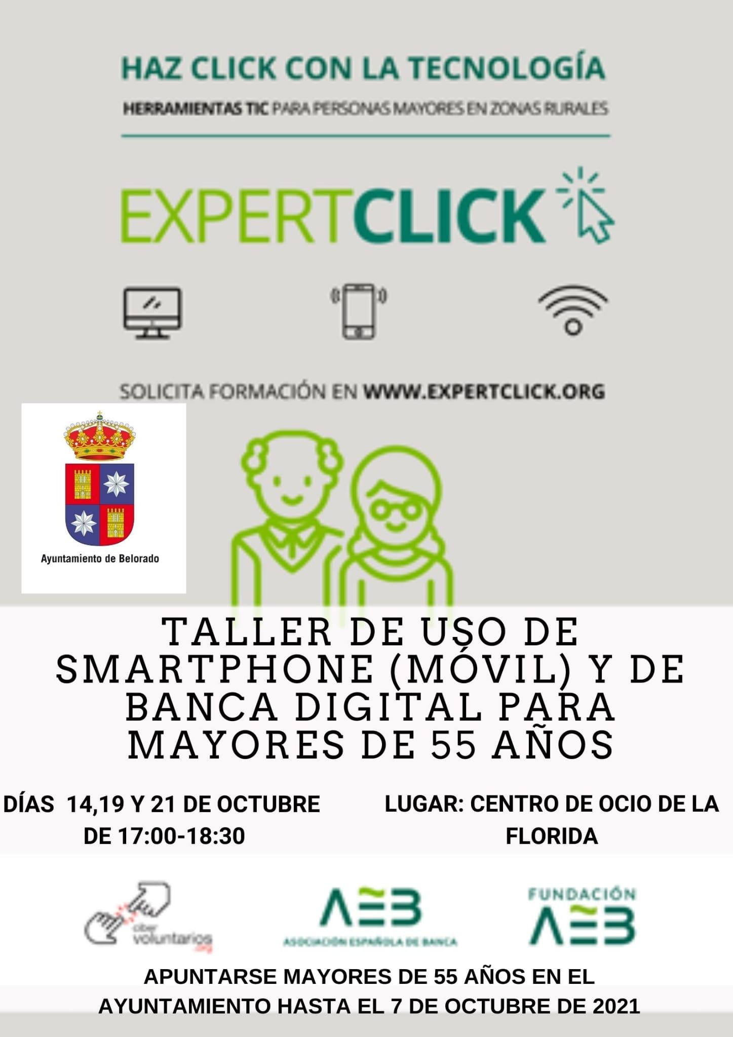 Taller de uso de Smartphone y banca digital para mayores de 55 años