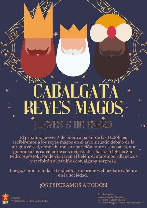 Cabalgata Reyes Magos. Santa Gadea del Cid