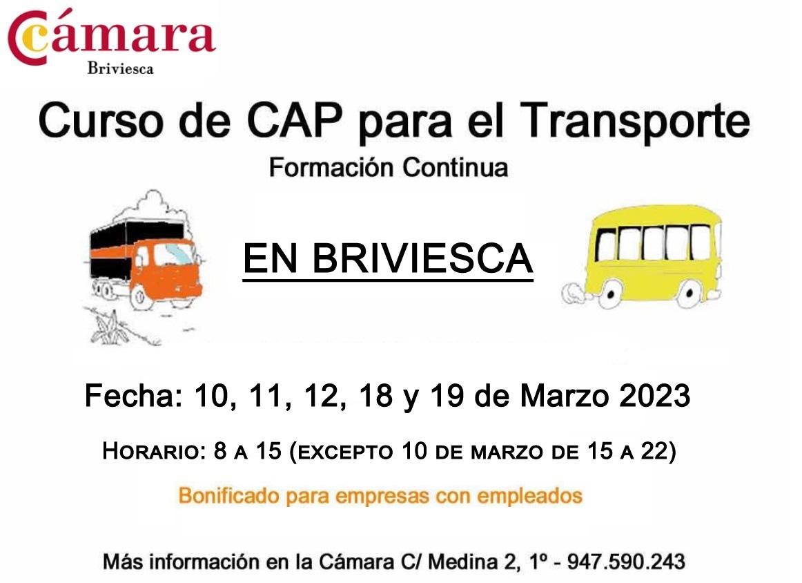 Curso de CAP para el transporte. Formación continua