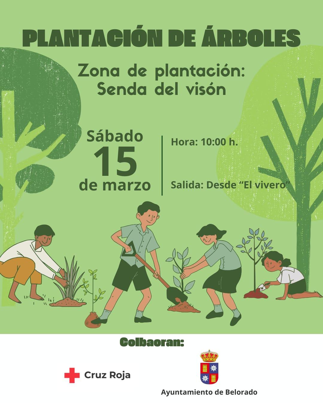 Plantación de árboles. Belorado